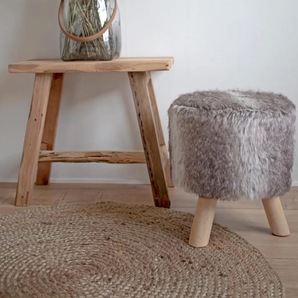 Artichok Milou jute vloerkleed naturel - Ø 150 cm, foto 2
