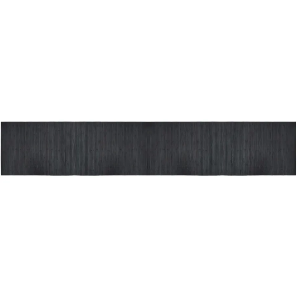 vidaXL Vloerkleed rechthoekig 70x400 cm bamboe grijs