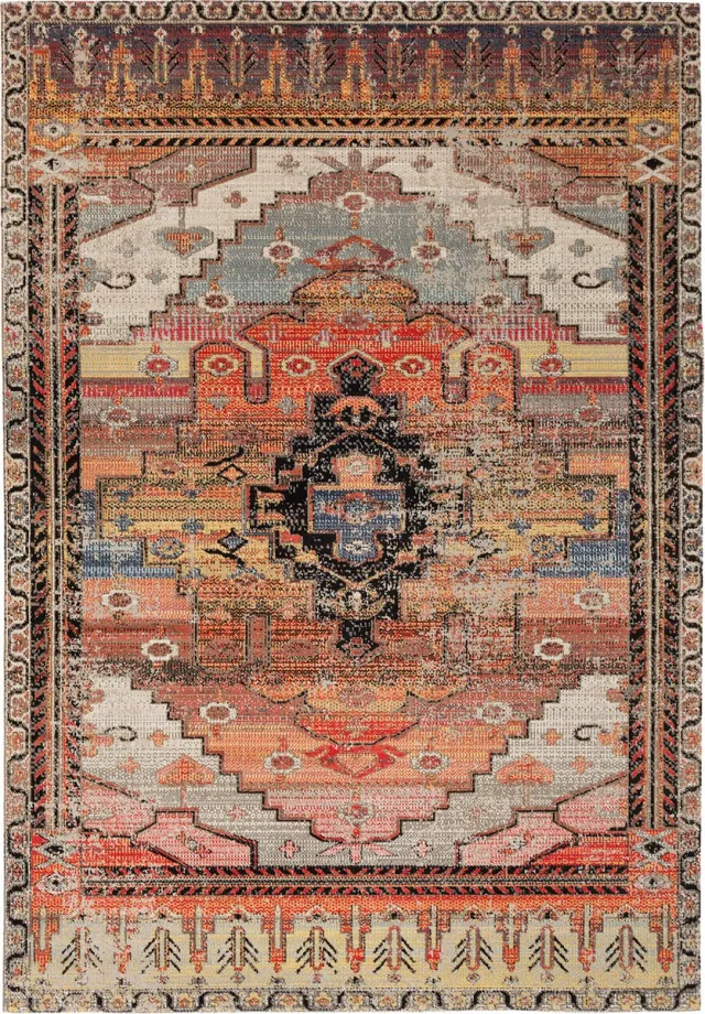 Pergamon Vloerkleed Designer Vintage Zoë Oosters Klassiek Oranje