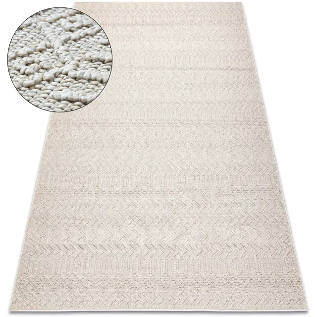 RUGSX Kleden Rugsx Tapijt JERSEY 19243 crème - Chevron, structureel, 240x330 cm Beige