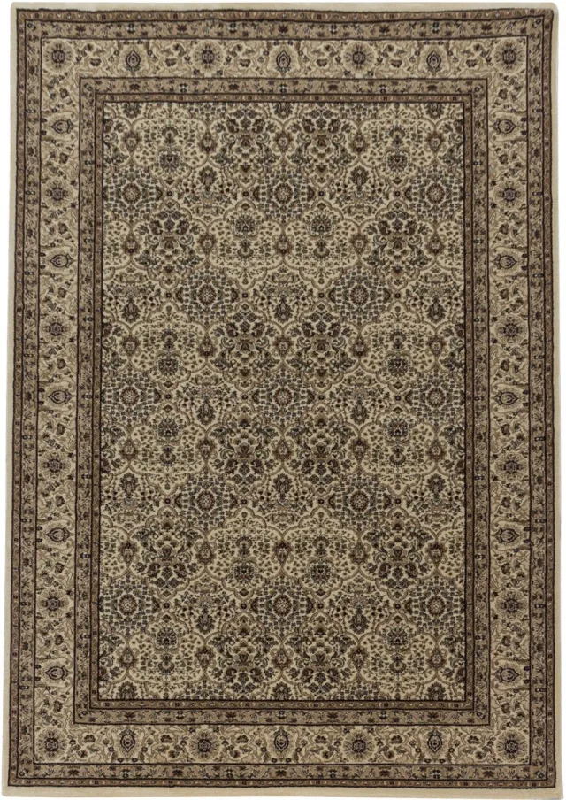 Muratap Tabriz Oosters Klassiek Laagpolig Vloerkleed Beige