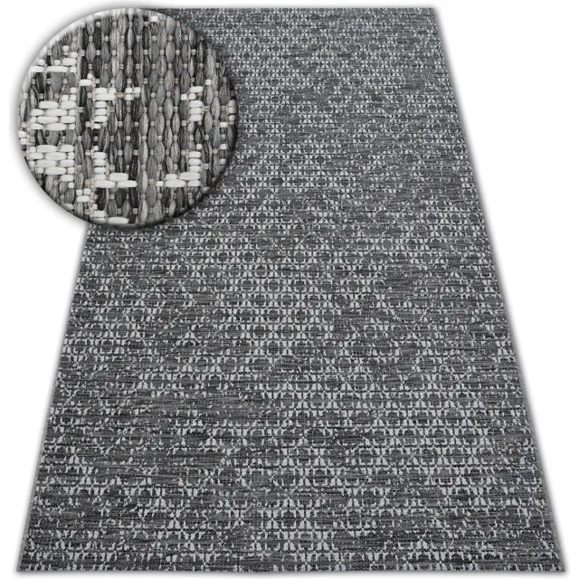 RUGSX Kleden Rugsx Sisal tapijt SISAL LOFT 21145 BOHO ivoor/zilver/g 80x150 cm Beige