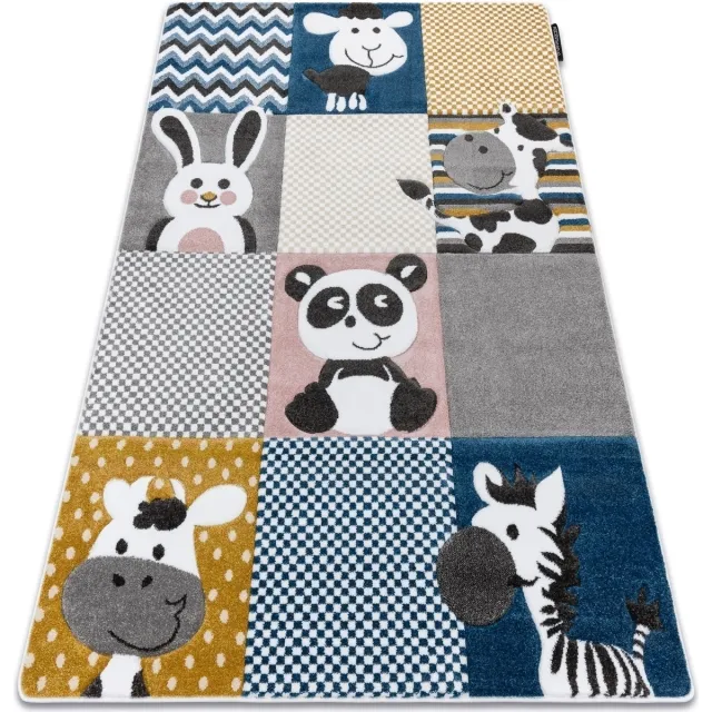 RUGSX Kleden Rugsx Tapijt PETIT ZOO DIEREN , DIERENTUINcrème / 180x270 cm Beige