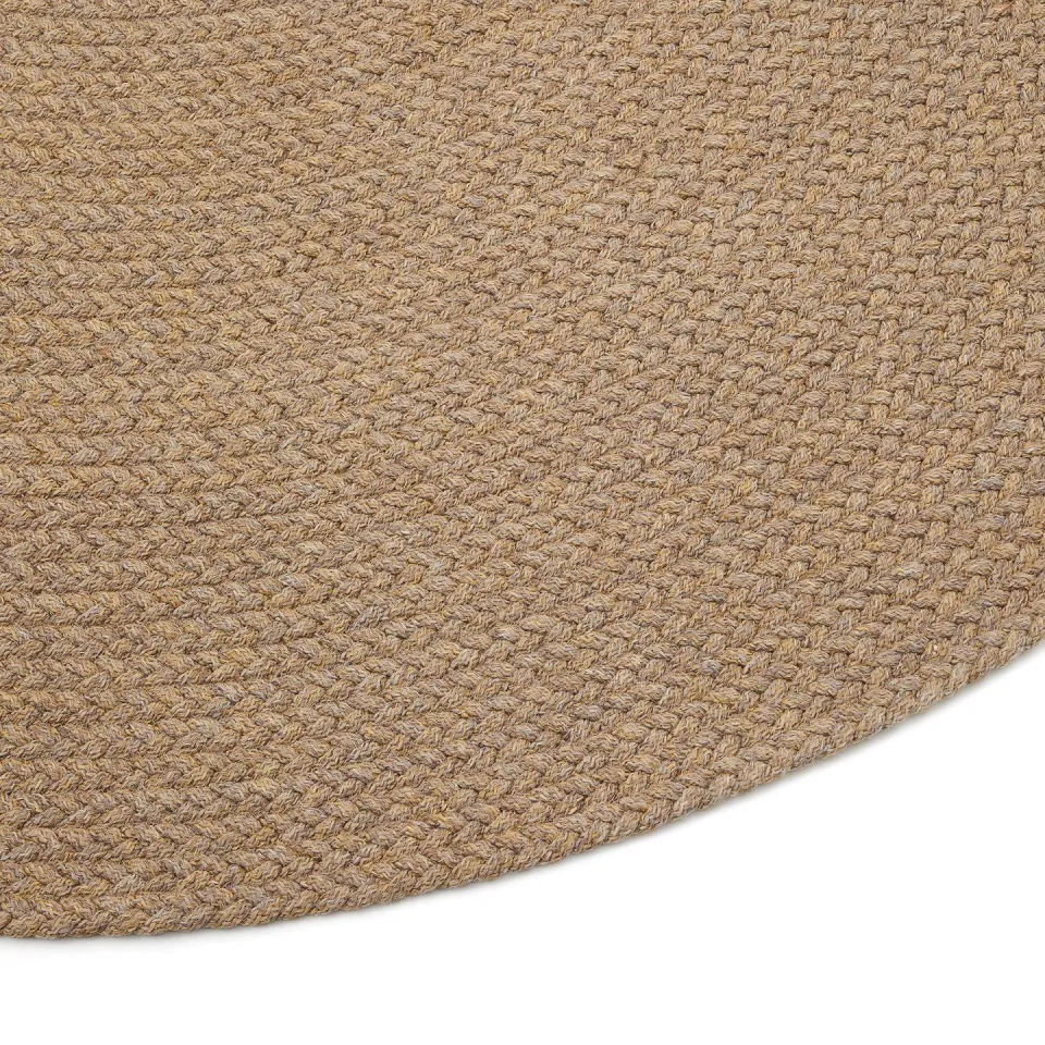 Kave Home Rond Vloerkleed 'Despas' 200cm, kleur Beige, foto 4