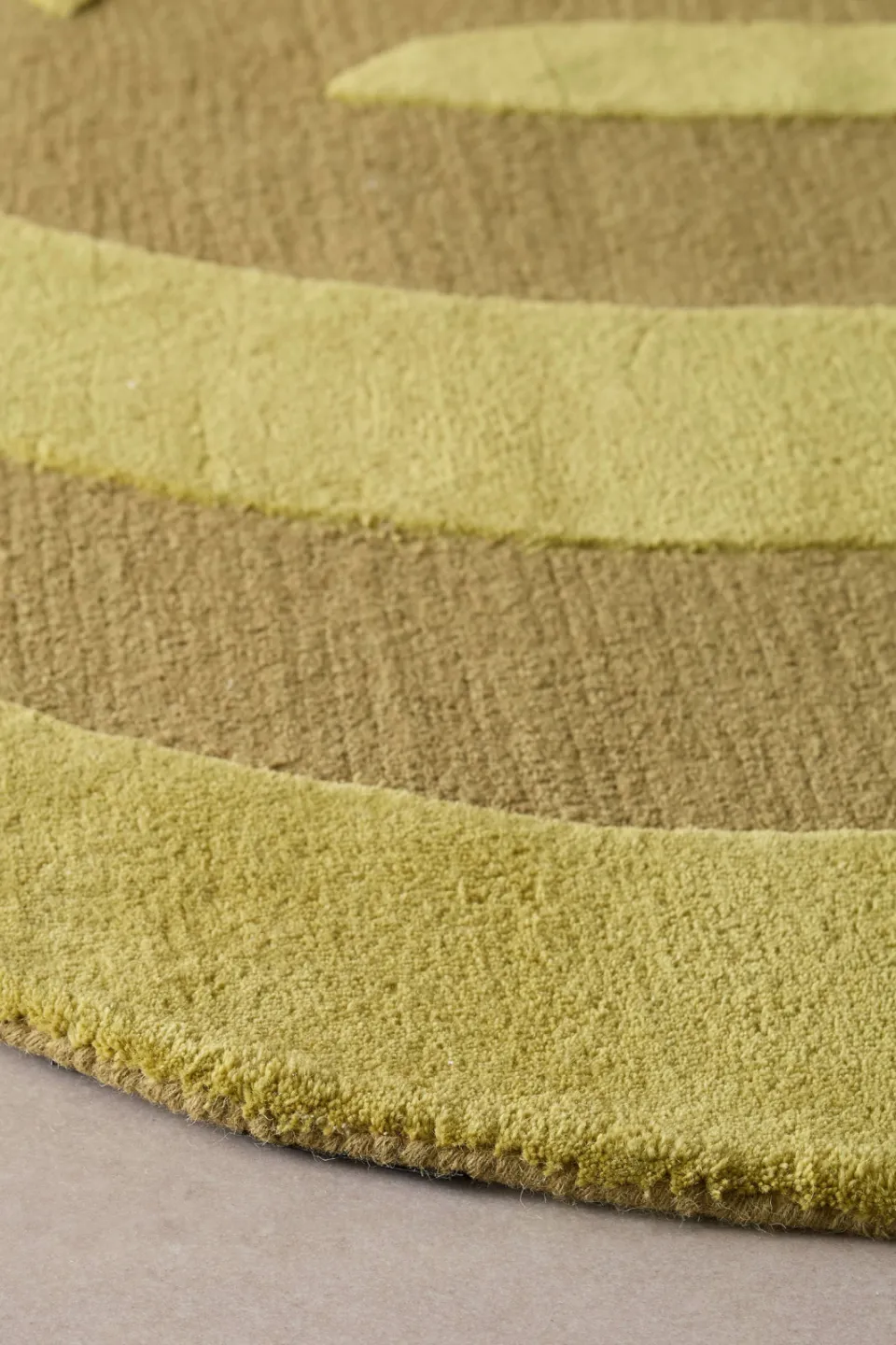 Studio LIVIT Renee laagpolig ovaal wollen vloerkleed groen, foto 5