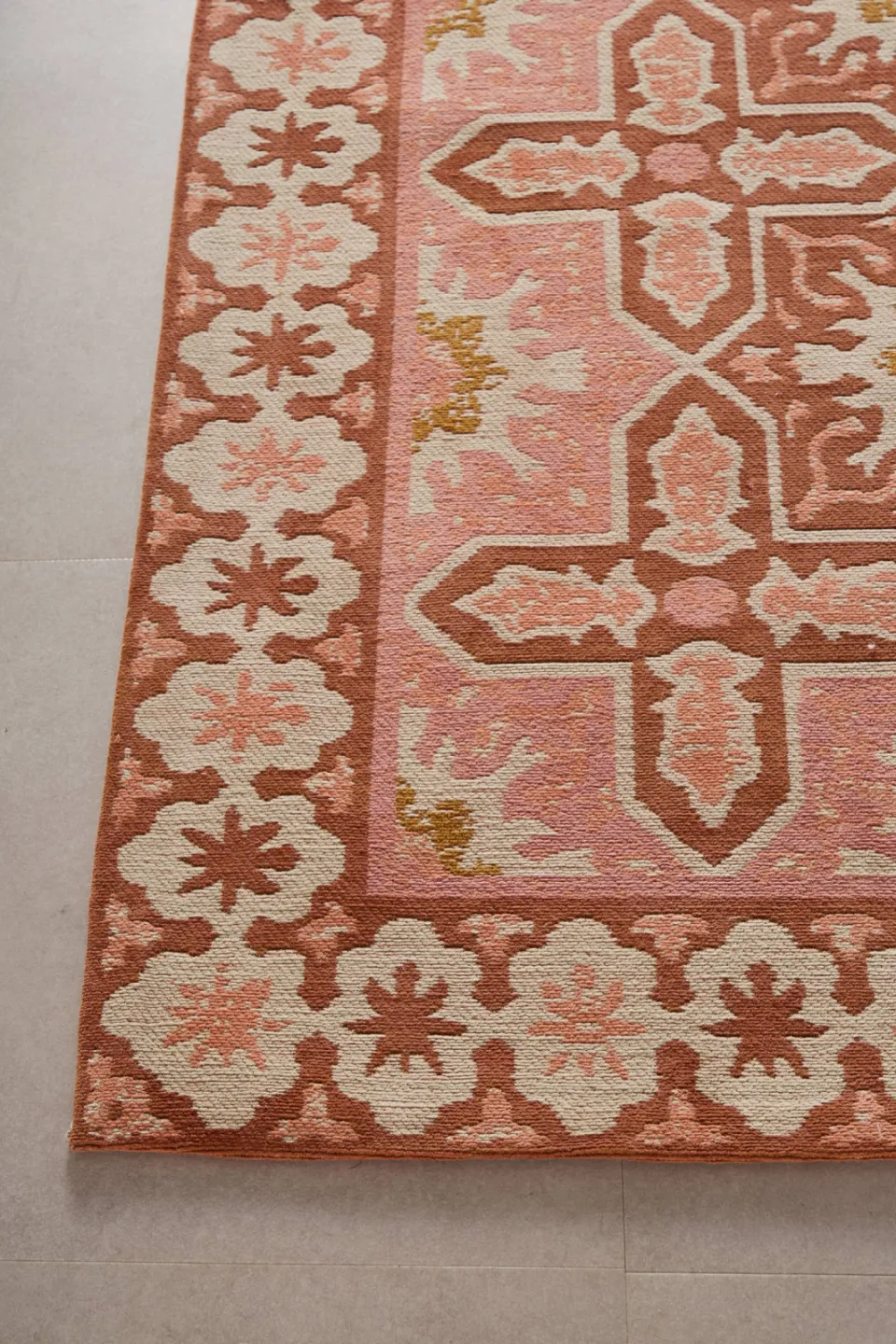 NOUS Living Rosalia vloerkleed roze terra, foto 3