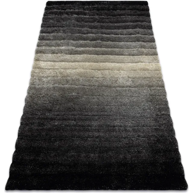 RUGSX Kleden Rugsx Tapijt shaggy FLIM 007-B6 modern, Strips Grijs