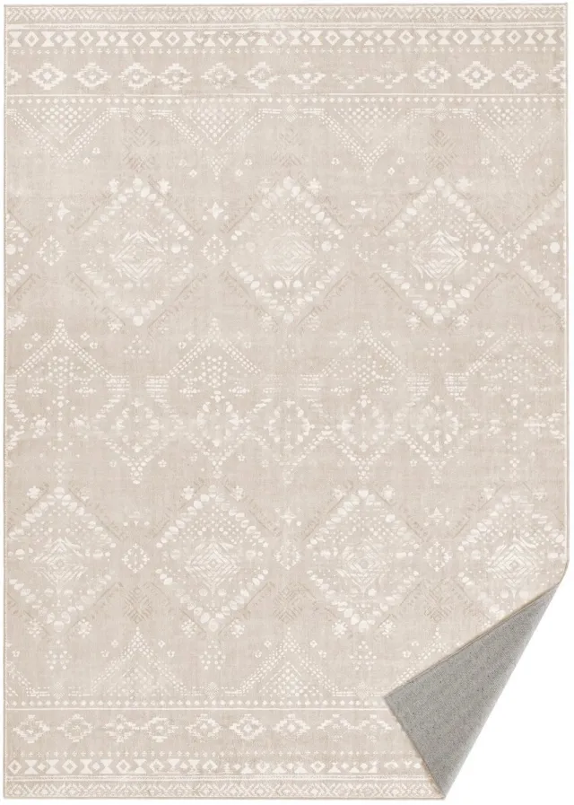 Atlasyx vloerkleed - Tapijt - Woonkamer - Wasbaar - Zachte Vilten Voering - Antislip - 600 g/m² Polyester - 160 x 230 cm - Beige Cappuccino beige