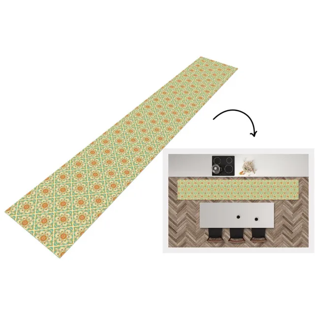 KitchenYeah Keukenloper 300x50 cm - Keukenmat vinyl Vintage - Bohemian - Patronen - Mandala - Keukenmatten loper - Keuken vloerkleed tapijt