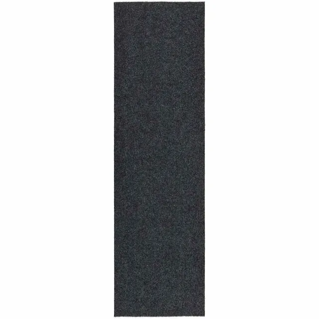 vidaXL Droogloopmat 100x350 cm antracietkleurig Anthraciet