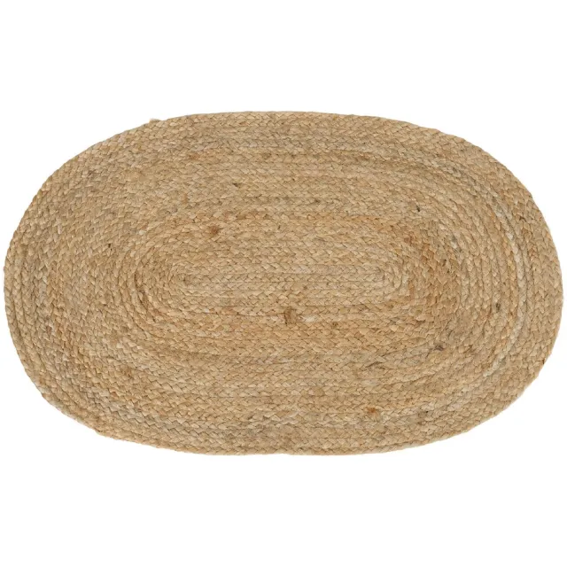 Nest of Nora Deurmat Auren - ovaal jute 50x80 cm - Naturel Bruin