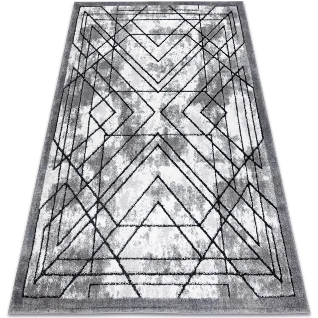Kleden Rugsx Tapijt modern COZY Lina, geometrisch - Structureel 120x170 cm grijs