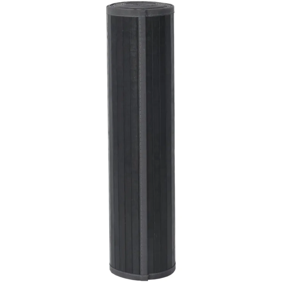 vidaXL Vloerkleed rechthoekig 70x200 cm bamboe grijs