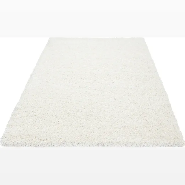 Muratap Basic Shaggy vloerkleed Creme Hoogpolig- 80x150 CM
