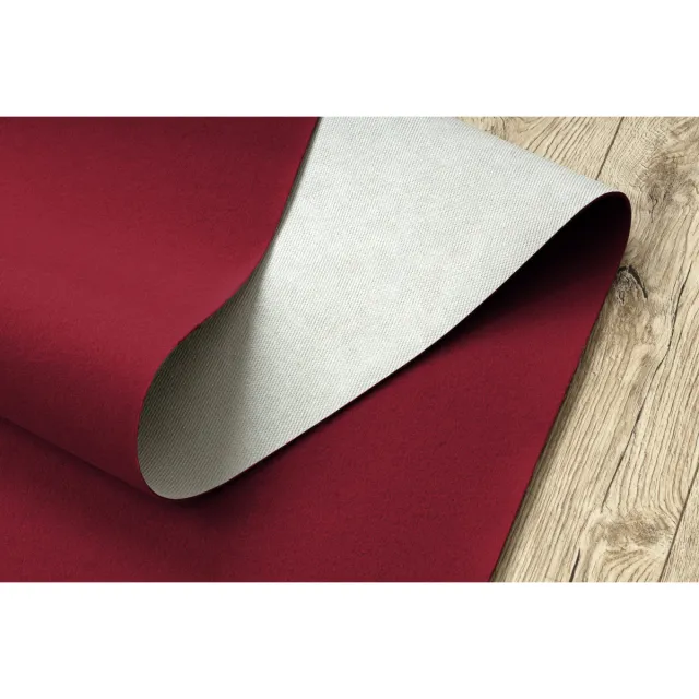 RUGSX Kleden Rugsx Tapijt met rubber bekleed RUMBA 1375 éénkleurig 200x350 cm Bordeau