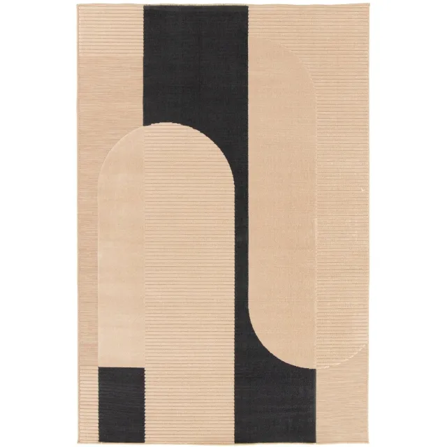 AFK Living Binnen- en buitentapijt met reliëfeffect SOLSTICE beige