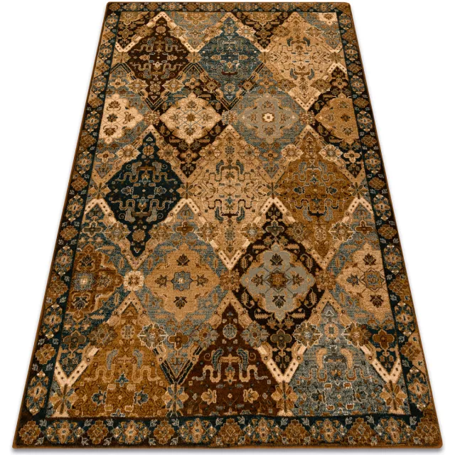 RUGSX Kleden Rugsx Tapijt OMEGA Torino oosters - Cognac Beige