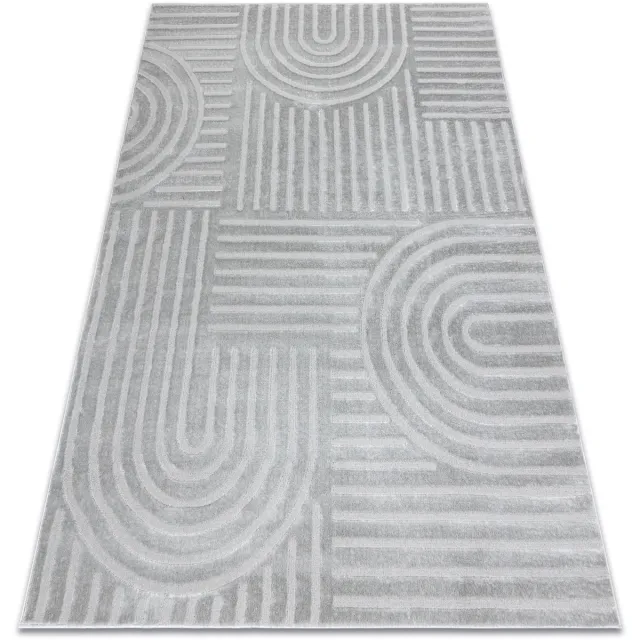RUGSX Kleden Rugsx Tapijt BALANCE 1918 grijs - Geometrisch, structure 80x150 cm