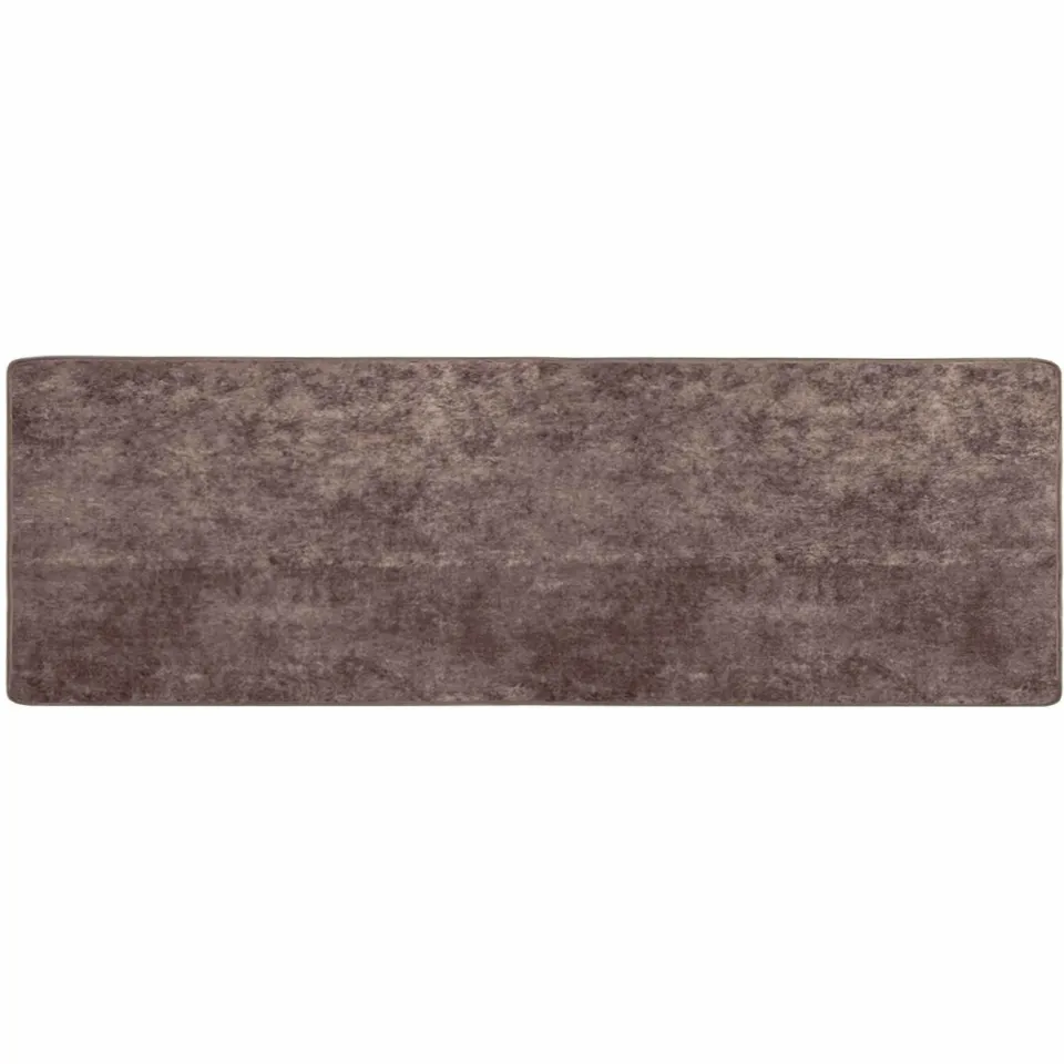 vidaXL Vloerkleedloper MARSA Grijs 80 x 250 cm Polyester en PVC