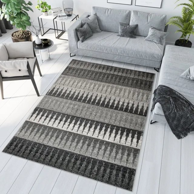 Tapiso Sari Vloerkleed Tapijt Laagpolig Design Grijs 8