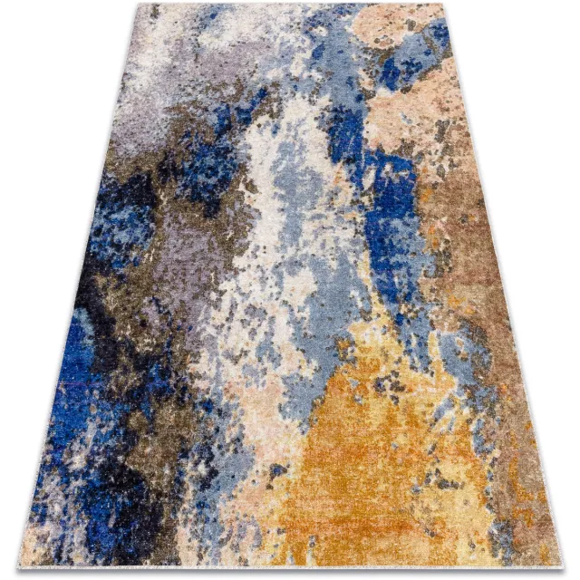 RUGSX Kleden Rugsx MIRO 51774.802 tapijt wasbaar Abstractie antislip 160x220 cm Blauw