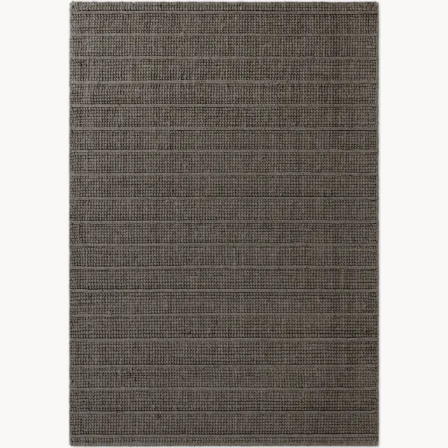 Ted Baker Handgeweven wollen laagpolig vloerkleed Parker Bruin