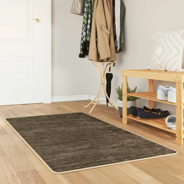vidaXL Vloerkleedloper MARSA Bosgroen 80 x 150 cm Polyester en PVC, foto 2