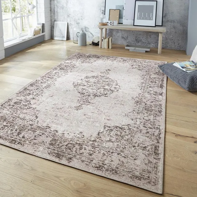 Elle Decoration Vintage vloerkleed – Pleasure Rose/Zwart Vertou 200x290cm Creme