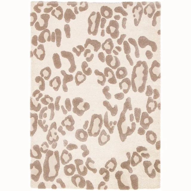 AFK Living Tapijt met luipaardmotief WILDERNESS beige