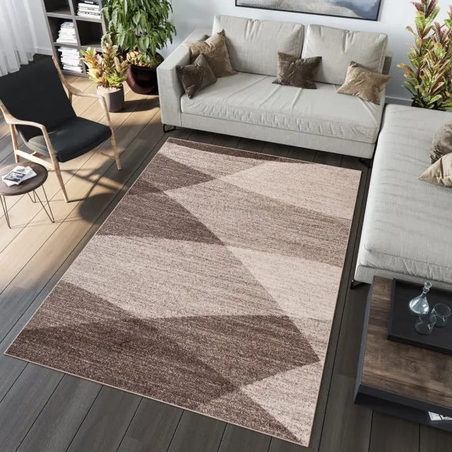 Tapiso Sari Vloerkleed Woonkamer Beige Karpet Tapijt Cappucino 4