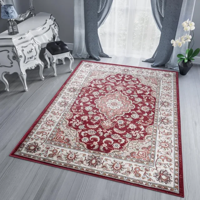 Tapiso Dubai Vloerkleed Rood Modern Oriental Oosters Tapijt, foto 6