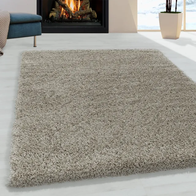 Ayyildiz Hoogpolig vloerkleed - Softy Beige 120x170cm