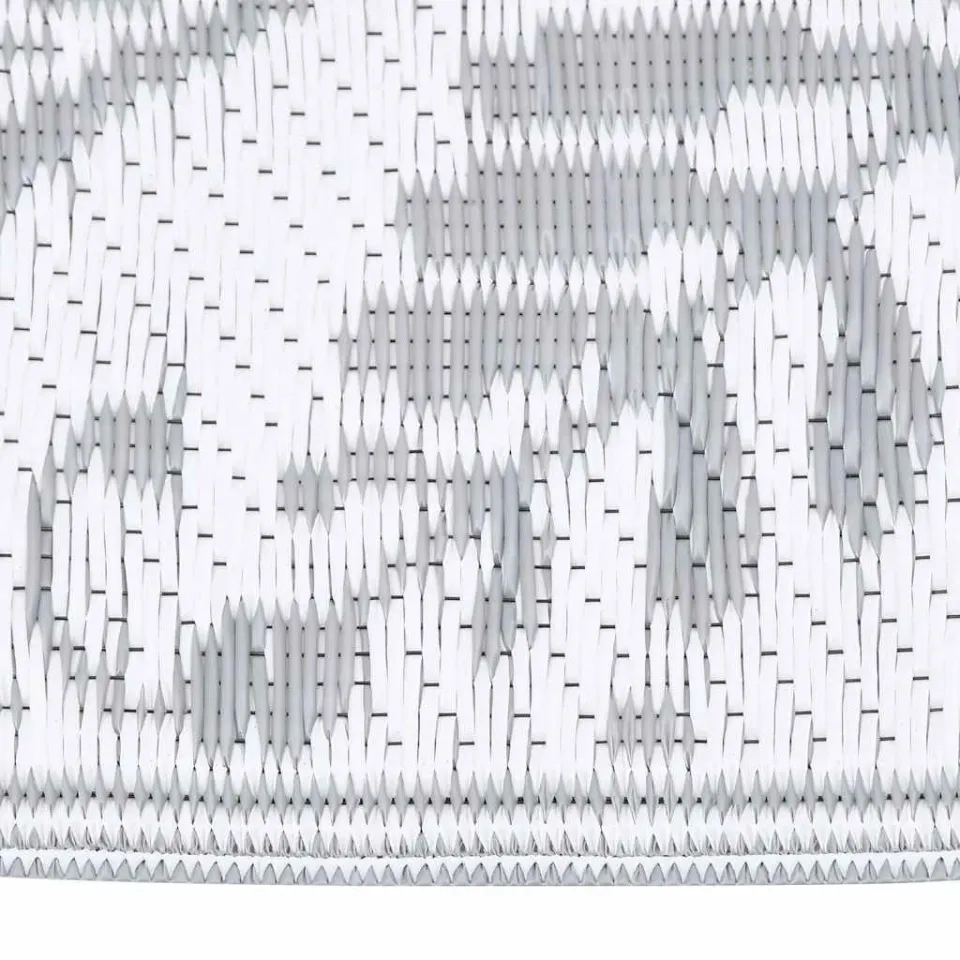 vidaXL Buitenkleed ARAKIL 140x200 cm PP lichtgrijs grijs, foto 4