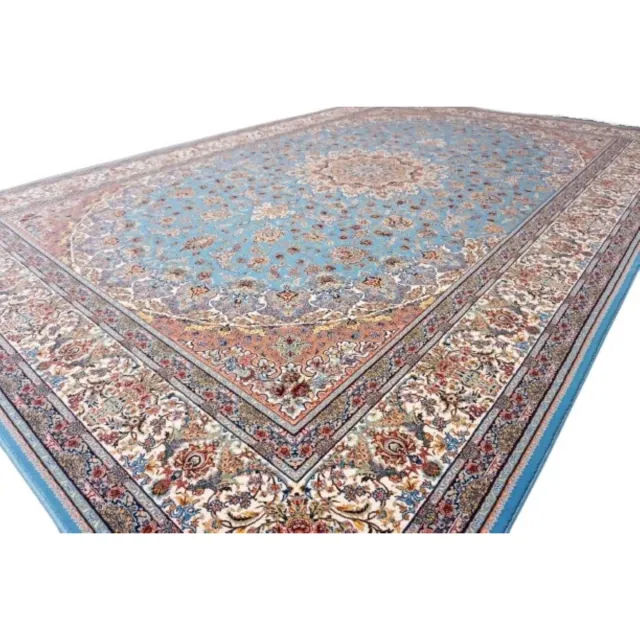 SusaStyle OUTLET - Perzisch Vloerkleed – Sahebgharan blue – Tapijt 150 x 225 cm – Showmodel blauw