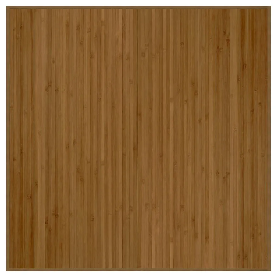 vidaXL Vloerkleed vierkant 100x100 cm bamboe bruin, foto 3