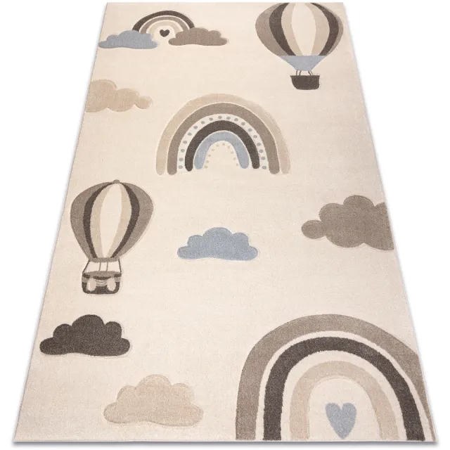 RUGSX Kleden Rugsx KIDDO tapijt 5644 crème / beige, regenboog, 240x330 cm