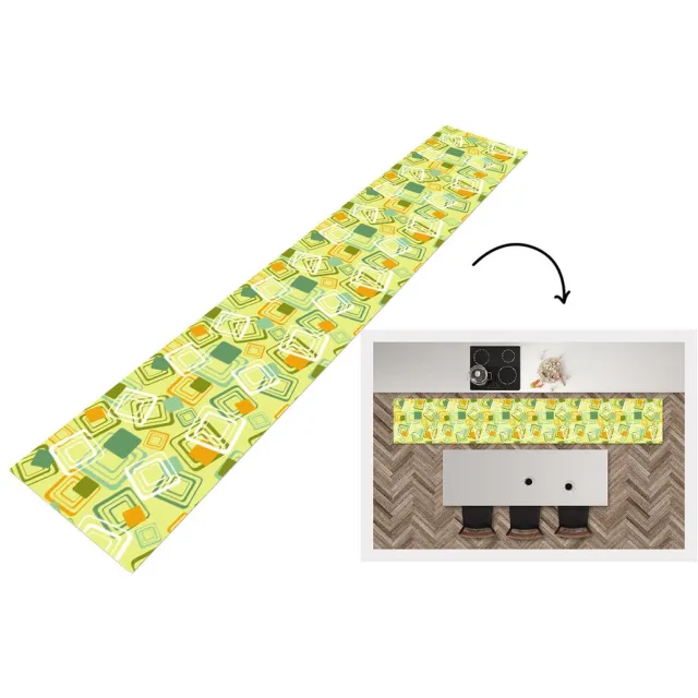 KitchenYeah Keukenloper - Keukenmat - Jaren 70 - Patronen - Abstract - Keuken vloerkleed Multicolor