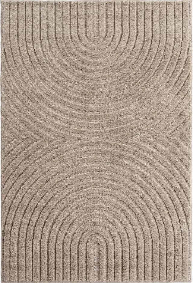 Ayyildiz Art – Laagpolig vloerkleed – Beige – Scandinavische boho – 280 x 370 cm