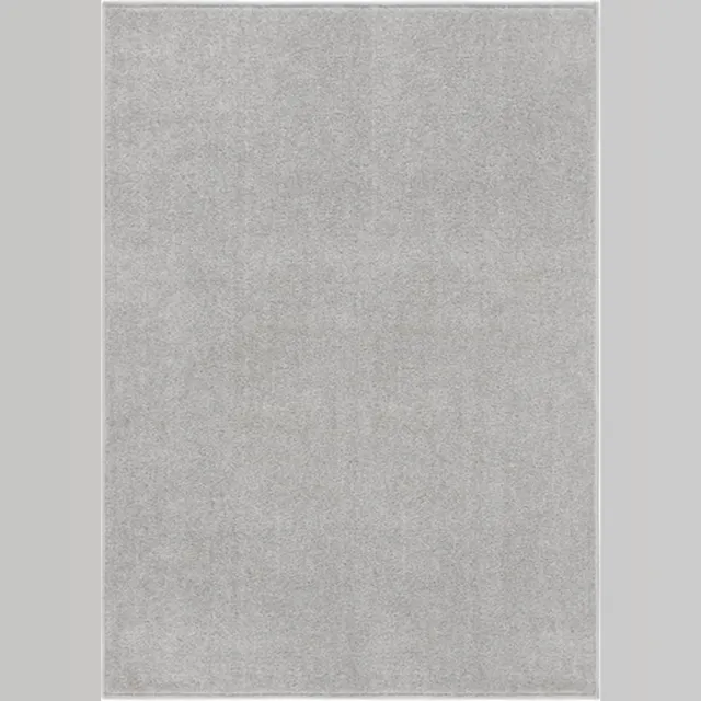 vidaXL Vloerkleed - kortpolig - 120x170 - cm - lichtgrijs
