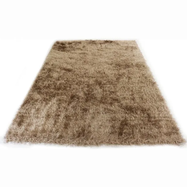 Merinos Hoogpolig Glanzend Vloerkleed Beige-120 x 170 cm