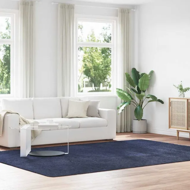 vidaXL Hoogpolig vloerkleed NAVARRA 240x340 cm polyester marineblauw, foto 2