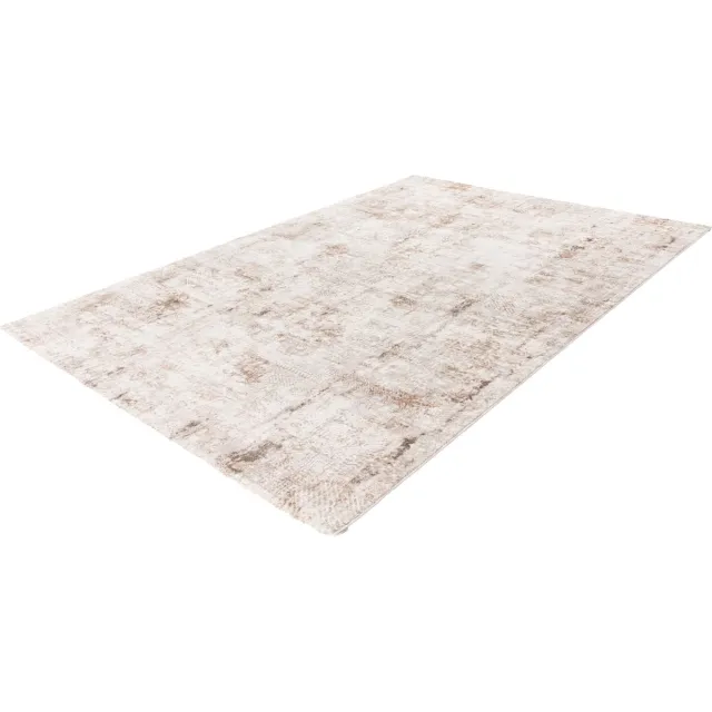 Pierre Cardin Lalee vloerkleed modern trendy hotelsjiek laagpolig karpet vervaagd 80x150 cm Taupe terra