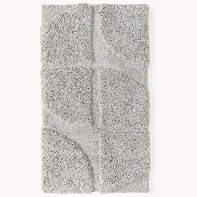Westwing Collection Hoog-laag vloerkleed Jade Grijs