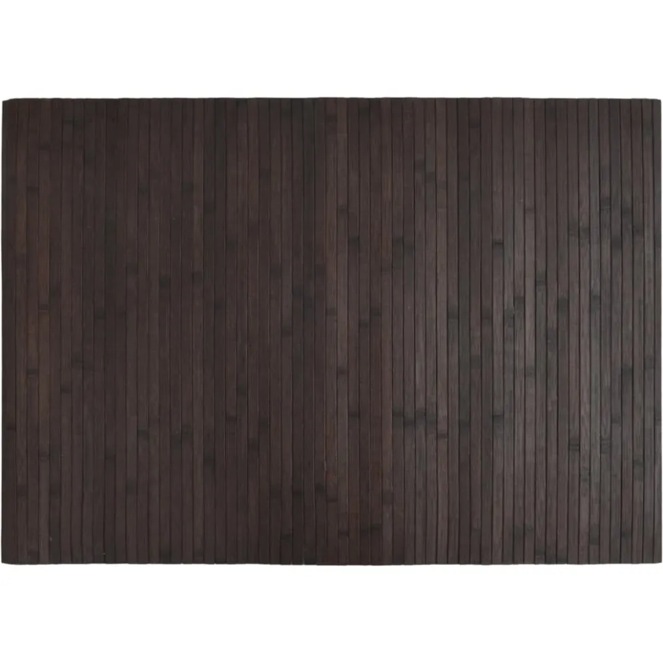 vidaXL Vloerkleed rechthoekig 70x100 cm bamboe donkerbruin bruin, foto 3