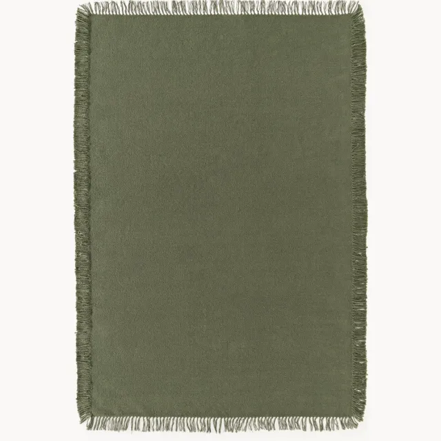 Westwing Collection Handgeweven in- & outdoor vloerkleed Marcus Groen