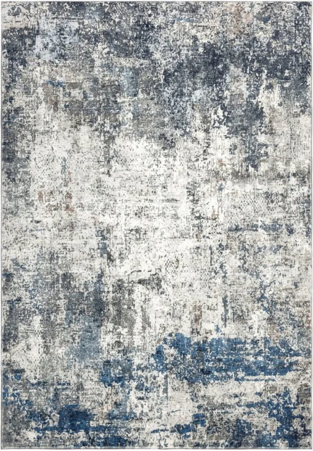 Meghan Lalee Vloerkleed Posh 303 blauw – 120 x 170 cm – 100% polyester, machinegeweven