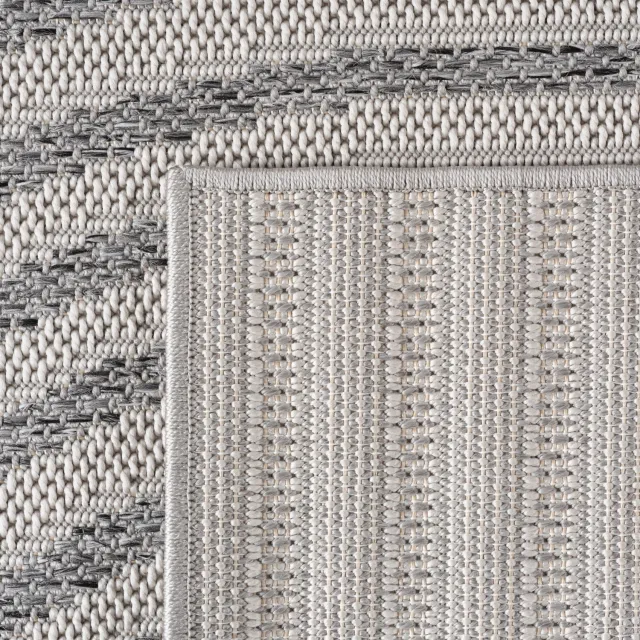 Ayyildiz Desert – Buitenkleed – Grijs – Boho – Ø 80 cm rond