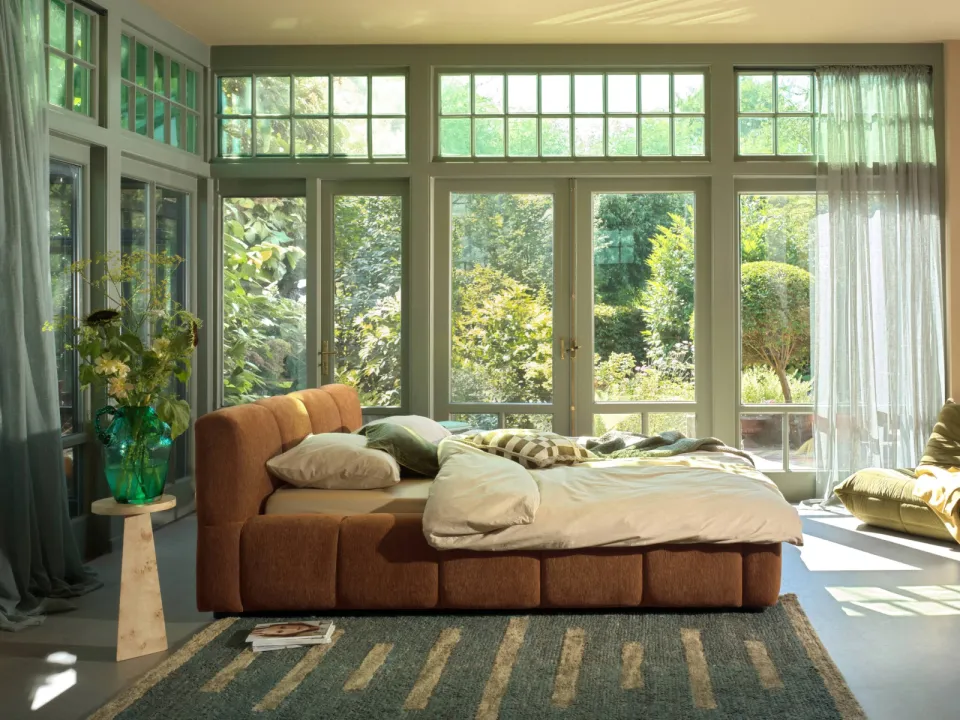 Studio LIVIT Ash jute gestreept vloerkleed donkergroen donkergroen/groen, foto 3