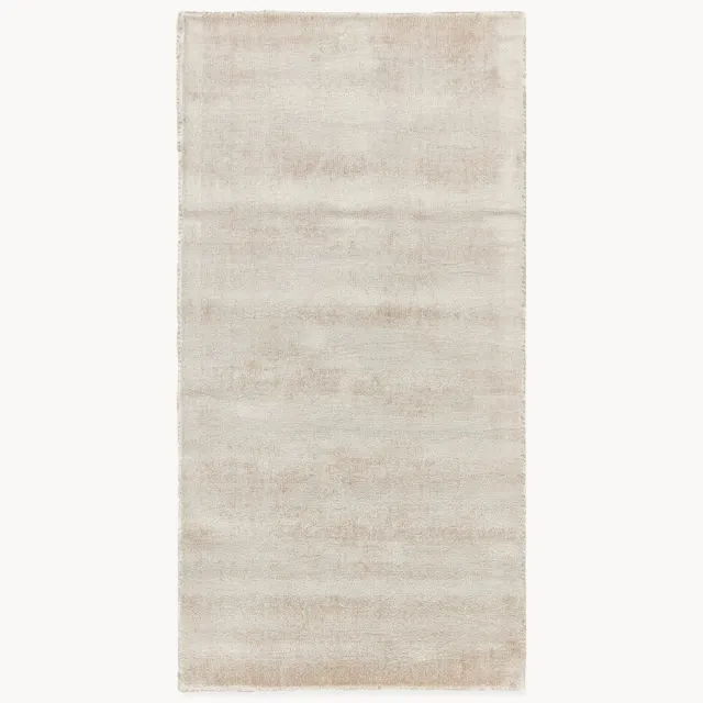 Westwing Collection Handgeweven viscose vloerkleed Jane Beige
