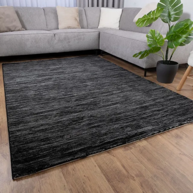 Koho Carpets Zwart Tapijt Laagpolig Vloerkleed Koho Essenza - 160x230cm- Modern - Woonkamer - Salon - Slaapkamer - Eetkamer